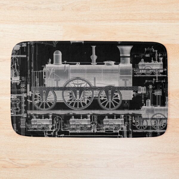 Item preview, How does a nostalgic train work, vintage illustration designed and sold by Mauswohn.