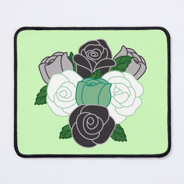 Item preview, Subtle Agender Pride Roses  designed and sold by Blatherskite Studios.