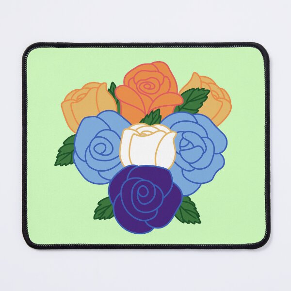 Item preview, Subtle Aroace Pride Roses  designed and sold by Blatherskite Studios.