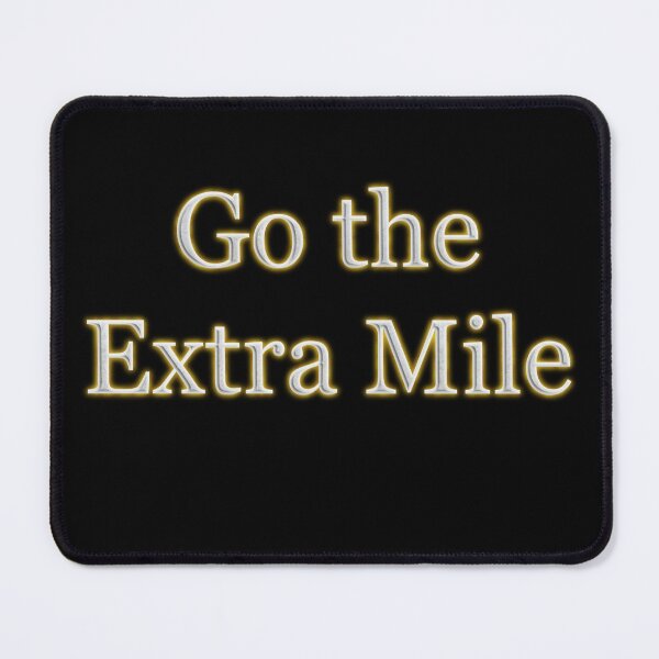 Item preview, Go the Extra Mile (White Angelic halo Text) designed and sold by Swabcraft.