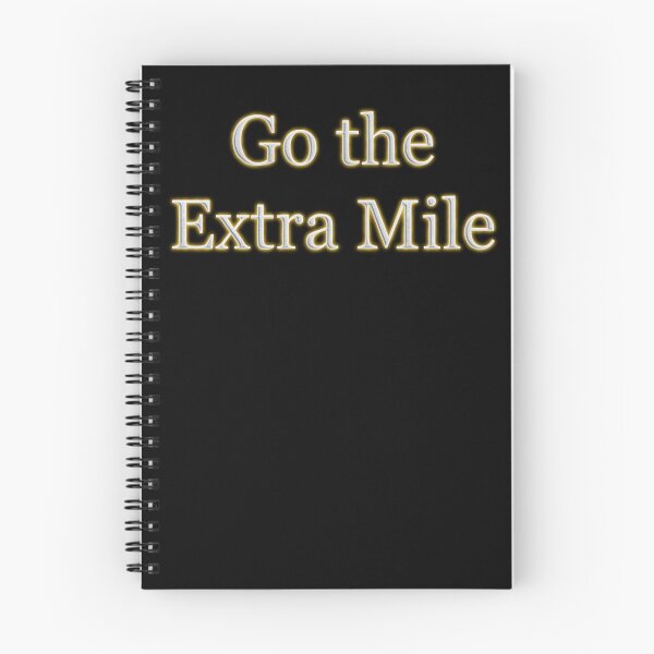 Item preview, Go the Extra Mile (White Angelic halo Text) designed and sold by Swabcraft.