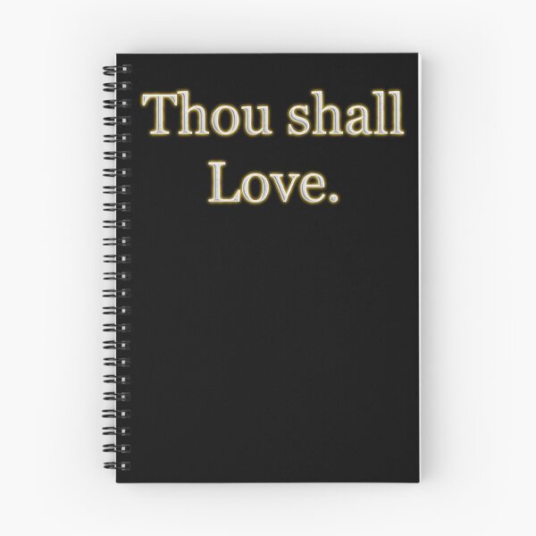 Item preview, Thou shall love (White Angelic halo Text) designed and sold by Swabcraft.