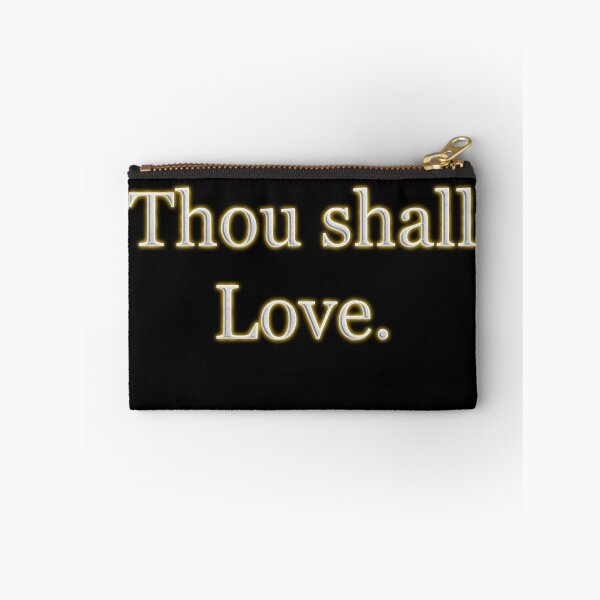 Item preview, Thou shall love (White Angelic halo Text) designed and sold by Swabcraft.