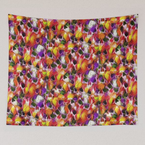 Item preview, Colorful skulls piles designed and sold by rhino715.