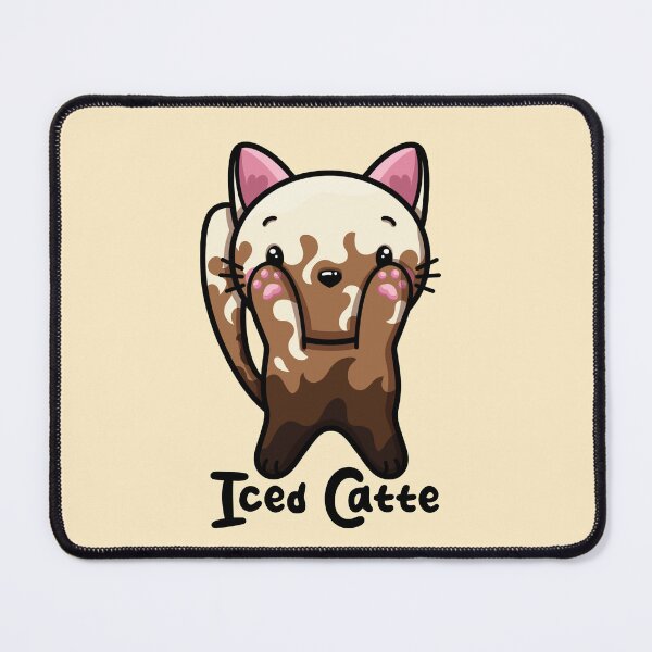 Item preview, Iced Catte - Iced Latte Cat designed and sold by Laura-D-Art.