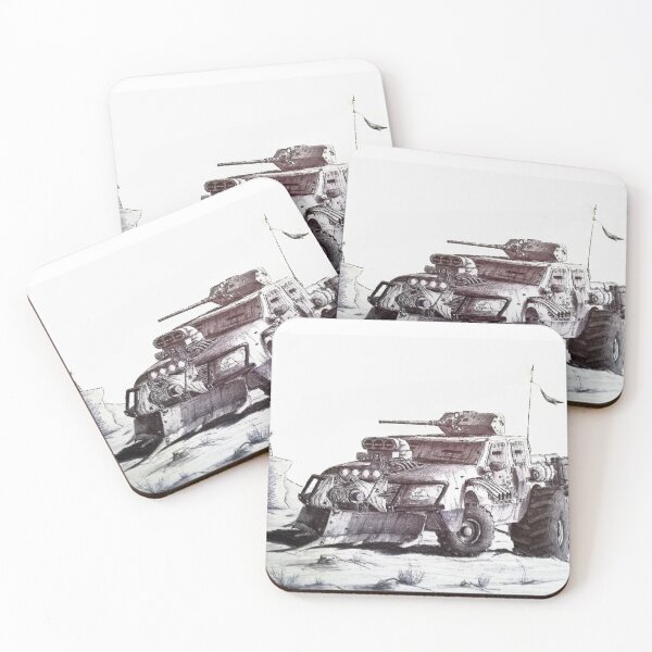 Item preview, Mad Max sci fi apocalyptic pickup truck concept | illustration designed and sold by tuji art.