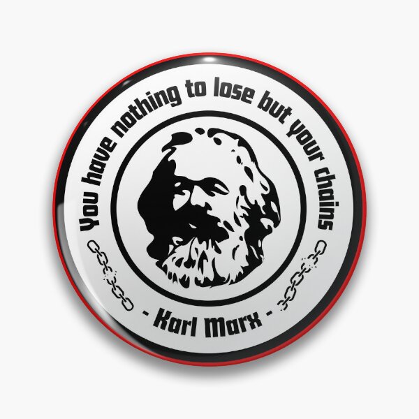Item preview, Karl Marx Chains Circle Quote designed and sold by Cleanthes.