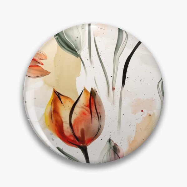 Item preview, Vibrant Watercolor Tulips Pattern for Print designed and sold by GiveMeMood.