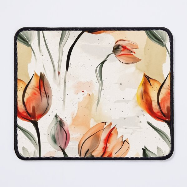 Item preview, Vibrant Watercolor Tulips Pattern for Print designed and sold by GiveMeMood.