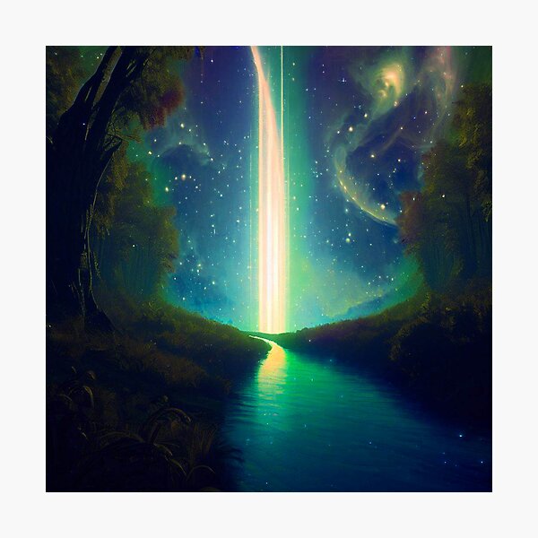 At the end of the celestial river Photographic Print