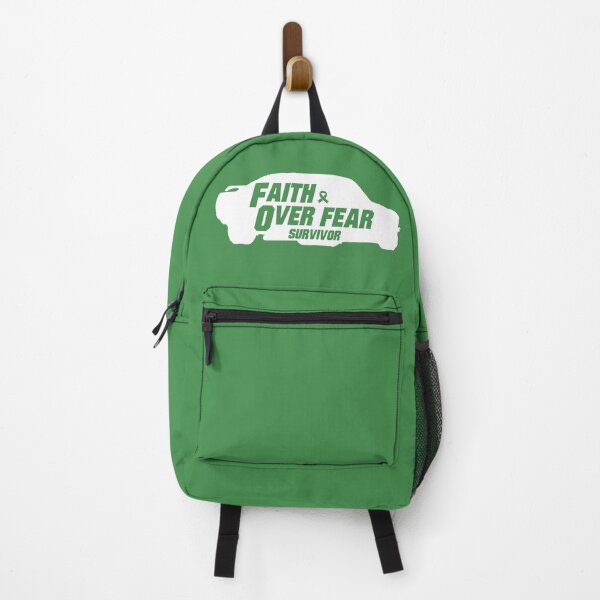 Item preview, mental health Awareness green ribbon faith over fear survivor designed and sold by shaderepublic.