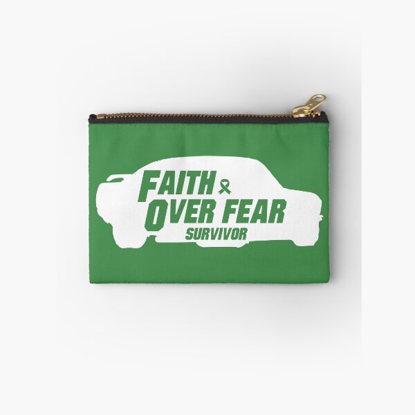 Item preview, mental health Awareness green ribbon faith over fear survivor   designed and sold by shaderepublic.
