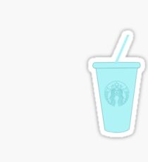 Blue starbucks cup Sticker