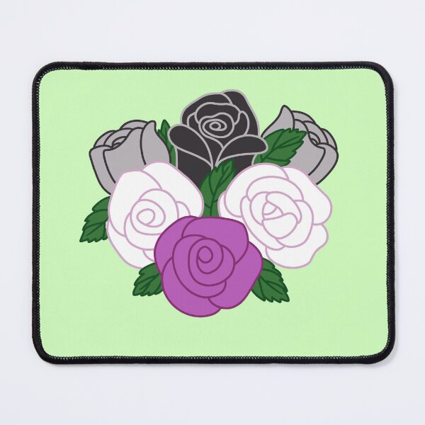Item preview, Subtle Asexual Pride Roses  designed and sold by Blatherskite Studios.