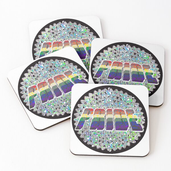 Item preview, Pride Flame Rainbow Text on Optical flower designed and sold by KateVanFloofno1.