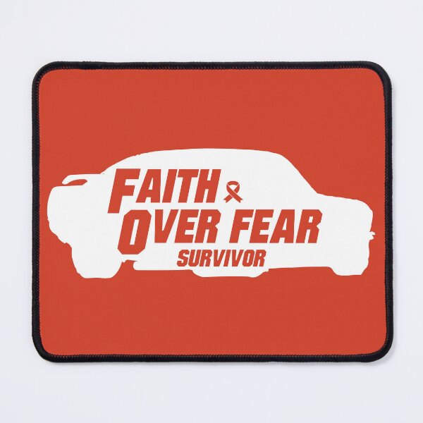 Item preview, leukemia cancer Awareness orange ribbon faith over fear survivor designed and sold by shaderepublic.
