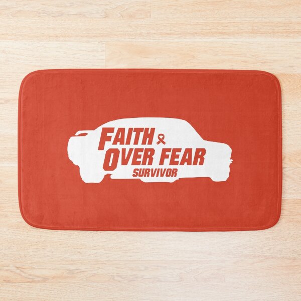 Item preview, leukemia cancer Awareness orange ribbon faith over fear survivor designed and sold by shaderepublic.