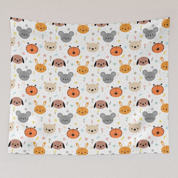 Item preview, Cute Animal Pattern designed and sold by OneCreativeArt.