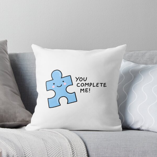 Item preview, 'you complete me' puzzle piece illustration designed and sold by bloemsgallery.