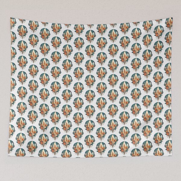 Item preview, Decoration with flowers and crystals designed and sold by kosmicwoman.
