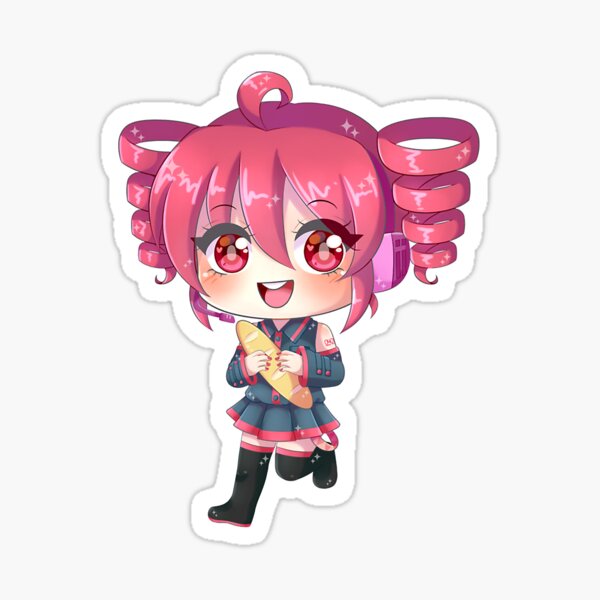 Vista previa del artículo con la obra «Kasane Teto chibi UTAULOID», diseñado y vendido por MilksGoods.