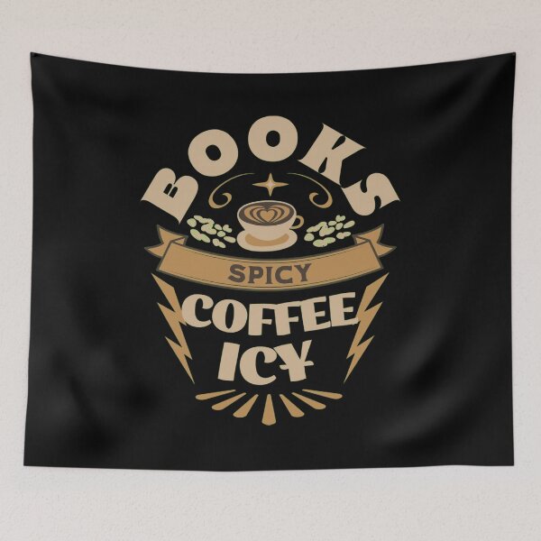 Item preview, i like my books spicy and my coffee icy designed and sold by PopPizzazz.