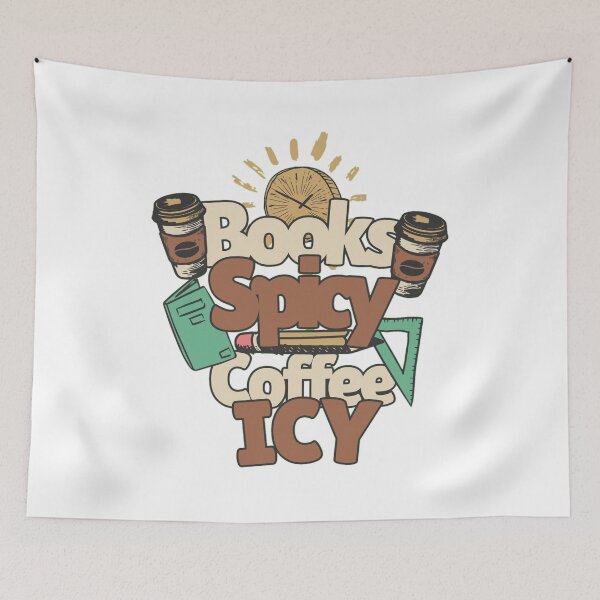 Item preview, i like my books spicy and my coffee icy designed and sold by PopPizzazz.
