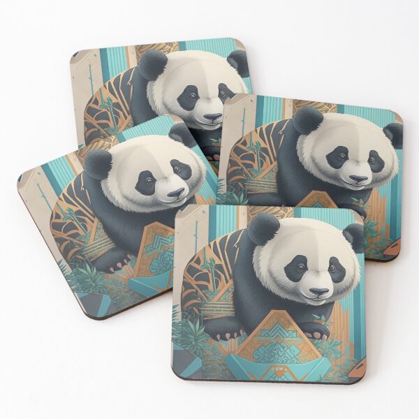 Item preview, Panda bear graffiti mural illustration charming pleasing colours designed and sold by Meena-tta.