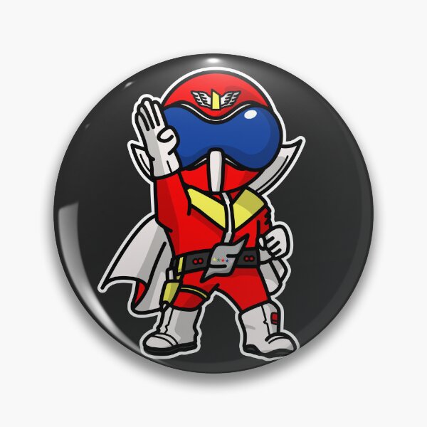 Vista previa del artículo con la obra «AkaRanger Himitsu Sentai Gorenger Goranger Super Sentai Chibi Kawaii», diseñado y vendido por mattzwug-draws.
