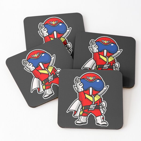 Item preview, AkaRanger Himitsu Sentai Gorenger Goranger Super Sentai Chibi Kawaii designed and sold by mattzwug-draws.