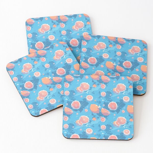 Item preview, Vibrant Anime Art of Grapefruits in a Cool Blue Pool designed and sold by Thresh-prince.