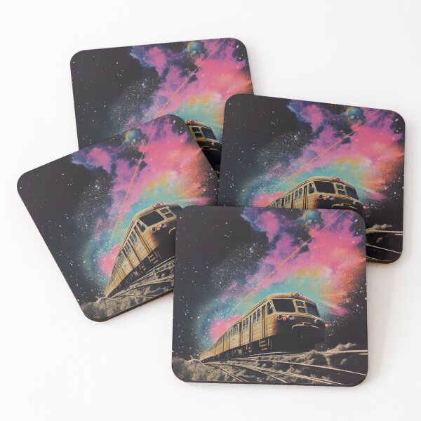 Item preview, Train Travel through Space Nebula designed and sold by Synthetic-Dream.