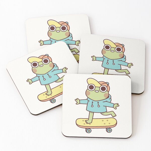 Item preview, Cute Skateboarding Frog designed and sold by rustydoodle.