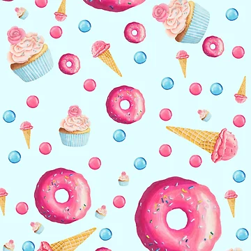 Artwork thumbnail, Blue Donuts by MathisDesigns