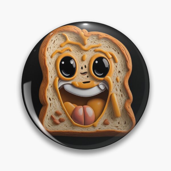 Item preview,  Cute and Adorable Charming Smiling Bread Slice designed and sold by PC-artist.
