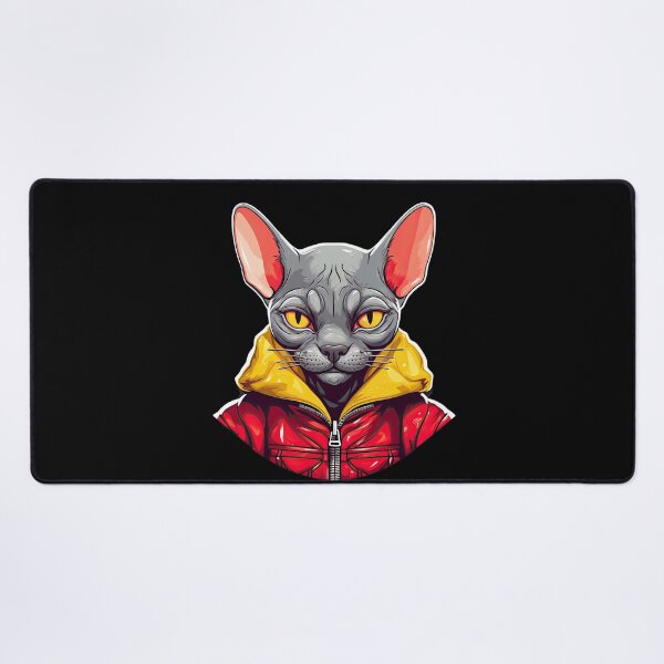 Item preview, Cartoon Sphynx Cat Face Sticker | Edgy Caricatures designed and sold by TortoPlusa.