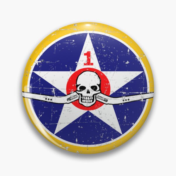 Aperçu de l'œuvre USMC - VMF-124Marine Fighter Squadron - Emblème de la Seconde Guerre mondiale - Style Grunge créée et vendue par MeroliStore.