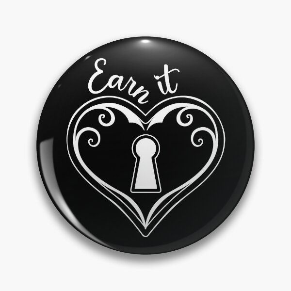 Item preview, Earn It Heart Lock Love Date Graphic designed and sold by GumStickers.