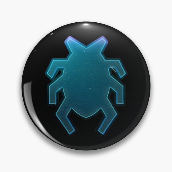 Item preview, blue beetle neon logo designed and sold by Adwegamig.