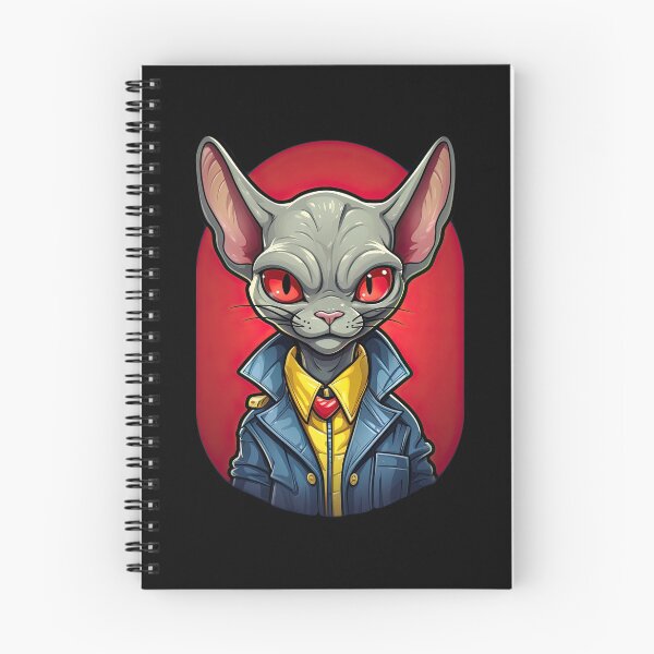 Aperçu de l'œuvre Autocollant de visage de chat Sphynx de dessin animé | Caricatures énervées créée et vendue par TortoPlusa.