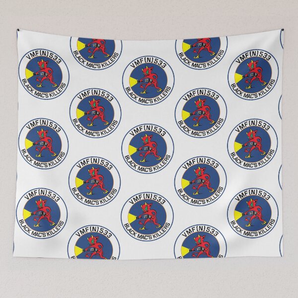 Item preview, USMC - VMA(N) 533 - Marine Night Fighter Squadron -Black Mac_s Killers - Clean designed and sold by MeroliStore.