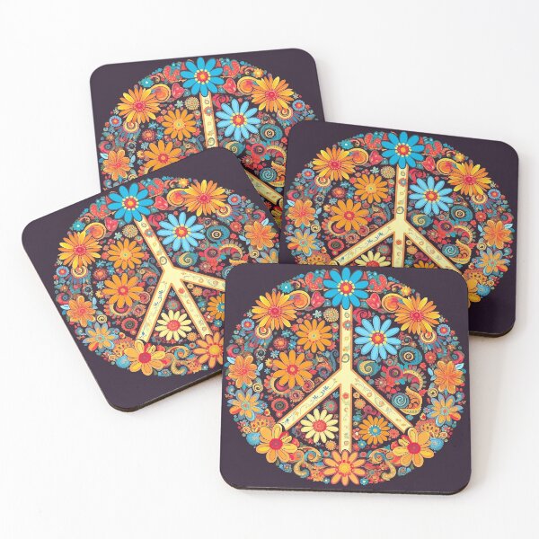 Item preview, Peaceful Patterns and Nuclear Free World: Join the Hippy Revolution for Disarmament! designed and sold by Silverstormer.