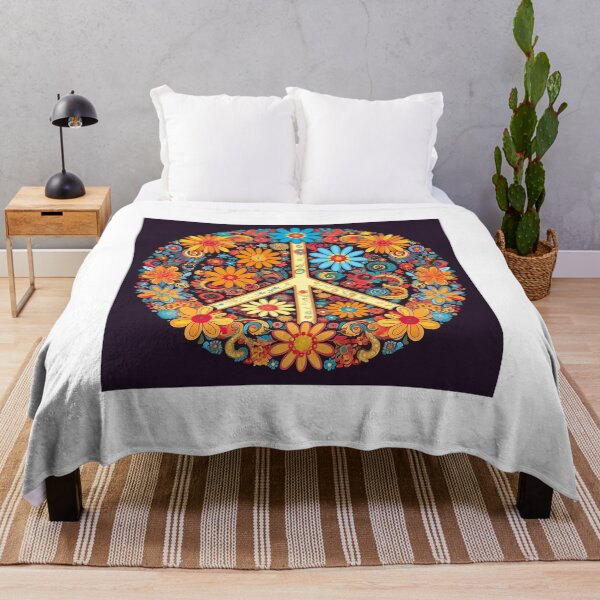 Item preview, Peaceful Patterns and Nuclear Free World: Join the Hippy Revolution for Disarmament! designed and sold by Silverstormer.
