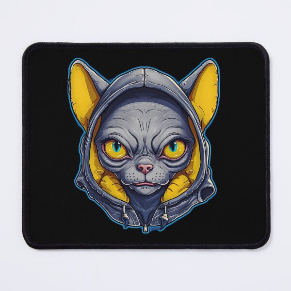 Item preview, Cartoon Sphynx Cat Face Sticker | Edgy Caricatures designed and sold by TortoPlusa.