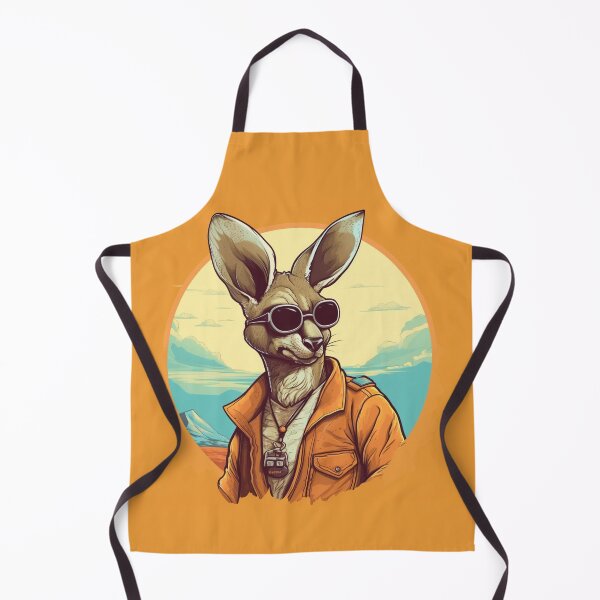 Item preview, "Synthpunk Sunsets: Kangaroo's Desert Groove" designed and sold by Lunashop3624.