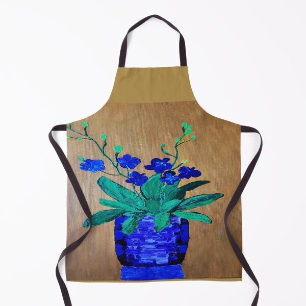 Item preview, Potted Blue Orchids designed and sold by MesmerizeArts.