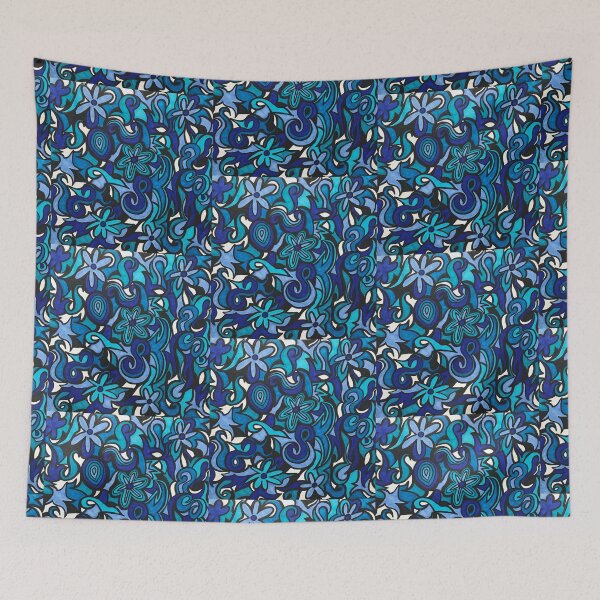 Item preview, Flowery Blue designed and sold by Libmandy.