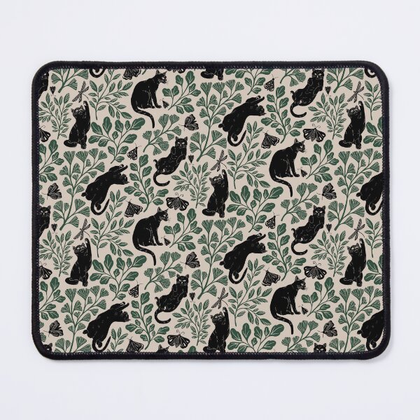 Item preview, Cat Garden - green and beige designed and sold by mudai-art.