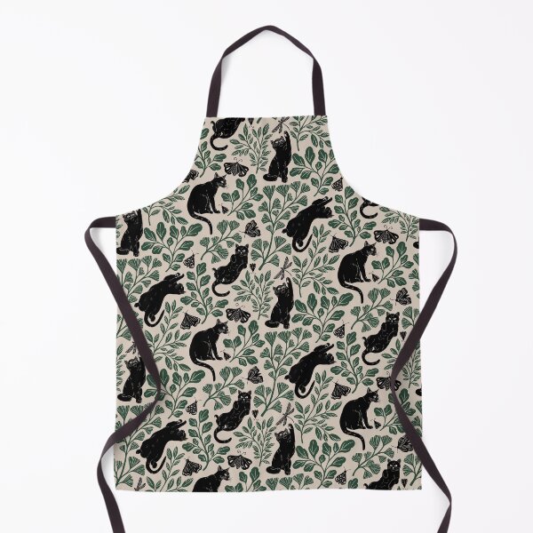 Item preview, Cat Garden - green and beige designed and sold by mudai-art.