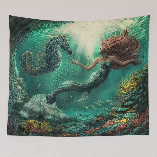Item preview, Star of the Sea - Mermaid designed and sold by alandodrawing.